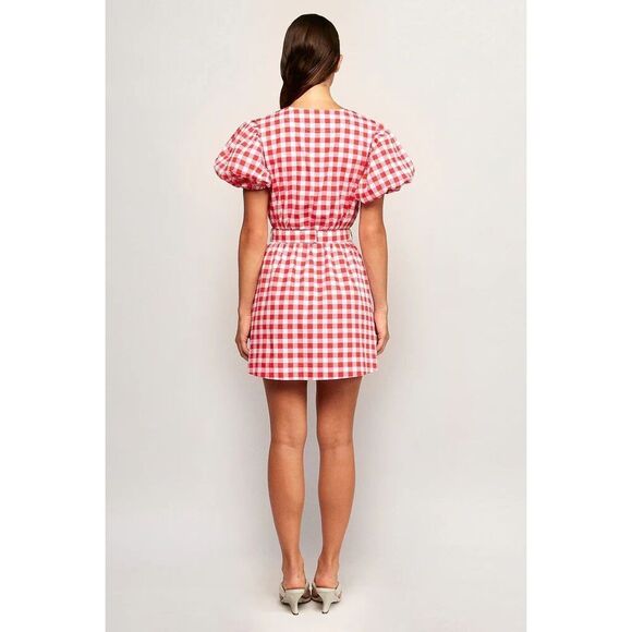 S/W/F halter neckline Mini Dress floral print Vacation Beach Wedding size S NWT - Picture 3 of 9